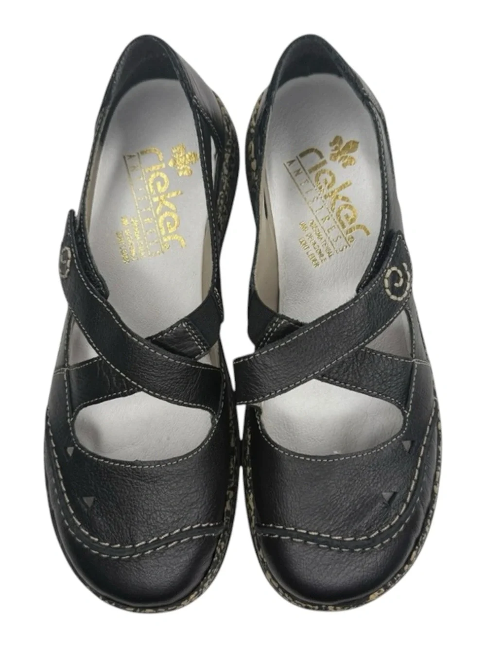 new Rieker ❀ Daisy Rosso Mary Jane Ballet Flats ❀ Black Schwarz 00 ❀ 38 7.5M 8M